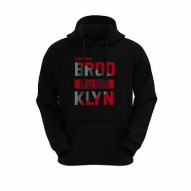 Imagem de Moletom Canguru Unissex Inverno Algodão Blusa de Frio Capuz Bolso-Unissex