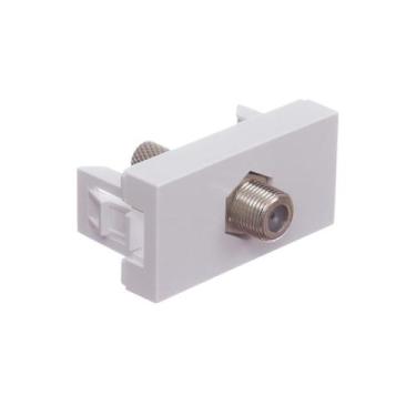 Imagem de Módulo Tomada Antena TV Coaxial Branco Orion Schneider, Branco