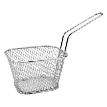 Imagem de 10 Pcs Cestinha Inox P/ Servir Frituras Petiscos BatataFrita - Yeet