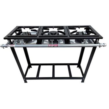 Imagem de Fogão Industrial de Piso 3 Bocas Baixa Pressão 2QS1QD Itafaz - Itabrás