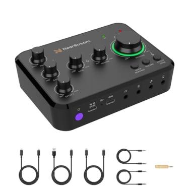 Imagem de interface de audio，Placa de som profissional de canal duplo com USB 2.0