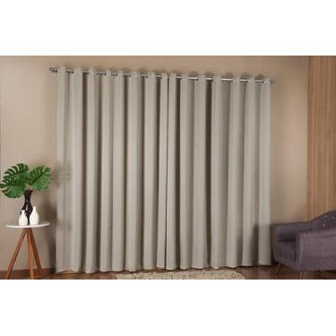 Imagem de Cortina Blackout Corta Luz Em Tecido Grosso 3,00X2,50 Bege - Thais  En