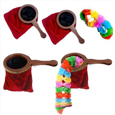 Imagem de sumrica Bolsa de troca de adereços mágicos faz parecer ou desaparecer para truques de mágica (vermelho, alça 29 cm bolsa 15 cm x 15 cm x 26 cm)