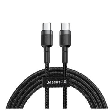 Imagem de Cabo USB-C Para USB-C Baseus 2M PD De Carregamento Rápido 100W - CATKLF-FLG1
