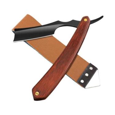 Imagem de Navalha De Barbeiro Profissional Masculina, Faca Manual Para Barbear C