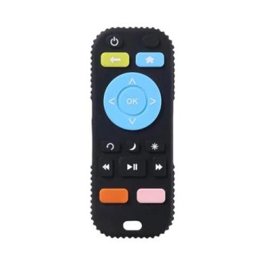 Imagem de Mordedor De Silicone Para Bebê Com Controle Remoto Anti-comida Mão Des