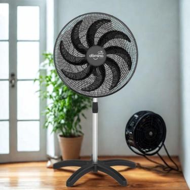 Imagem de Ventilador Pedestal Coluna 60 Cm 8 Hélices Pás Bivolt Oscilante Dômina