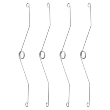 Imagem de WKZO Pacote com 4 clipes de mola de grade para capa de exaustor de banheiro de 30 cm, clipes de ventilador de ventilação de aço inoxidável para tampa de ventilação de banheiro