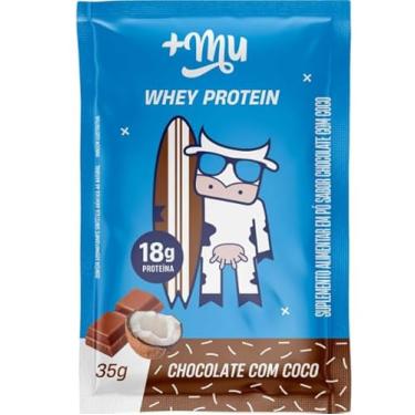 Imagem de +Mu Whey Concentrado Sabor Chocolate com Coco Sachê 35g