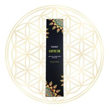 Imagem de Incenso Goloka Indiano Vareta Linha BLACK, Opium