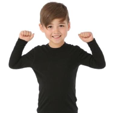 Imagem de Blusa térmica infantil frio intenso - Extreme , Preto, 8
