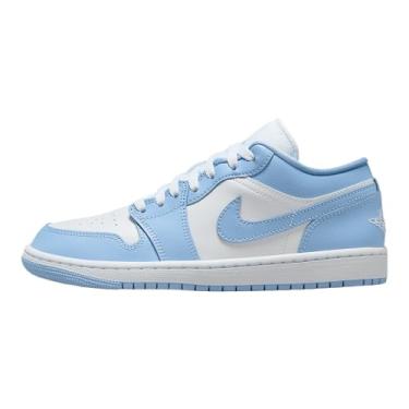 Imagem de Tênis feminino Air Jordan 1 Low (DC0774-142, branco/alumínio), Branco/alumínio, 34