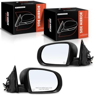 Imagem de A-Premium Par (2) espelhos retrovisores elétricos do lado do motorista e do passageiro - compatível com Jeep Cherokee 2014 2015 2016 2017 2018 - Espelho retrovisor externo externo dobrável manual