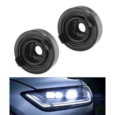 Imagem de SCUARI 2 peças de capa de farol, acessórios de carro, capa de poeira de farol, tampa de poeira de farol de borracha, capa de poeira de luz LED H4 para carro, capa contra poeira de farol dianteiro,
