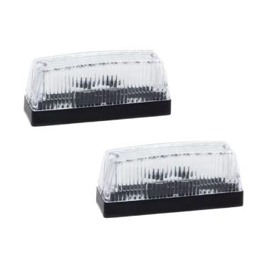 Imagem de 2 Lanterna De Teto Topo De Furgao Baú Gf0212cr