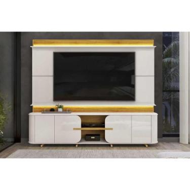 Imagem de Home p/ TV até 75 Pol Lord c/ 4 Porta 240x200cm Bali/Cedro - DJ Móveis