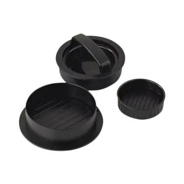 Imagem de Prensa De Hambúrguer Redonda, Cortador De Carne, Grelha Abs De Qualida