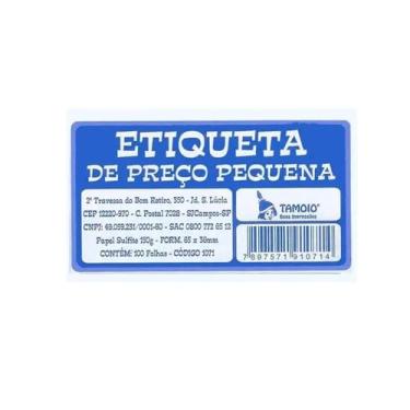 Imagem de Etiqueta de Preço Pequena 0,65x0,36cm com 100 Folhas - Tamoio