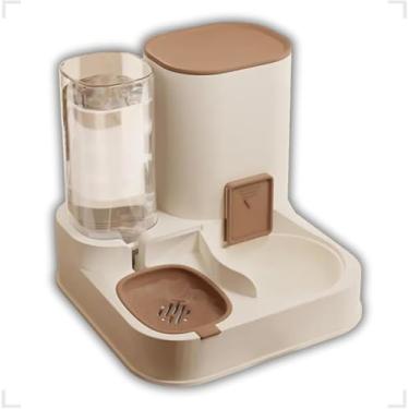 Imagem de Bebedouro 1.3L com Comedouro 2.3Kg Alimentador Duplo 2em1 Automático Pet Cães Cachorros Gatos