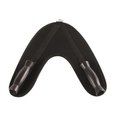 Imagem de menolana Cinto de treino abdominal para costas, cinto de treino muscular, confortável em formato de V, acessório para puxar, para adultos