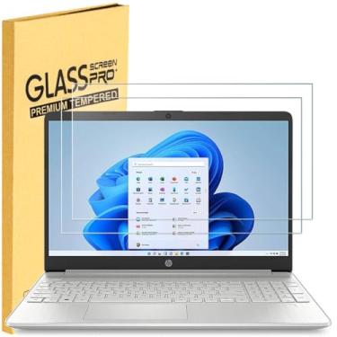 Imagem de Pacote com 2 protetores de tela de vidro temperado para HP Envy 16 e HP Spectre x360 16 e HP ZBook 16 e HP ZBook Fury/Studio/Firefly 16 G9/EliteBook 860 865 G9 16 polegadas, antiimpressão digital 9H