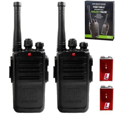 Imagem de Walkie Talkie Radio Infantil p/Falar de Verdade com Bateria Par de Telefoninhos de Brinquedo