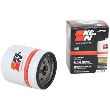 Imagem de K&N Filtro de óleo premium: Proteção de motor de 20.000 milhas com chave de porca: Compatível com modelos selecionados de veículos CHEVROLET/GMC/BUICK/CADILLAC (veja a descrição do produto para