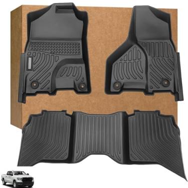 Imagem de Tapetes para Ram 1500 Crew Cab Classic 2019-2024, para Dodge Ram 1500/2500/3500 Crew Cab 2013-2018, Fit Tradesman/Express/Warlock/SLT/Big Horn/Lone Star (não serve para piso de vinil e corpo novo)