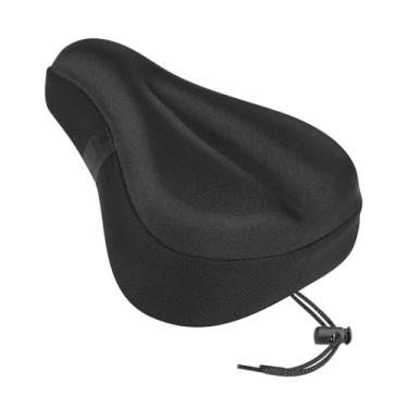 Imagem de Almofada de assento de bicicleta, capa de selim de bicicleta confortável para ciclismo interno e externo, capa de gel acolchoada para exercícios, montanha e bicicletas de estrada, ajuste universal