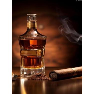 Imagem de Kits de pintura de arte de diamante de charuto para adultos kit de pintura de arte de pedra de broca completa redonda com pontos de diamante imagem DIY pintura de diamante para casa 30,5 x 40,6 cm