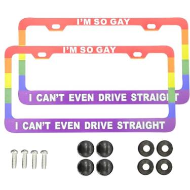 Imagem de Conjunto de 2 molduras de matrícula de alumínio premium para placas dianteiras e traseiras do carro - Acessórios de carro de alta qualidade com tampas e parafusos - Kit de capa durável e elegante