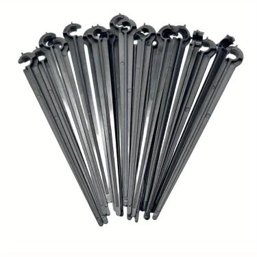 Imagem de 50 peças de suporte de gotejamento de irrigação de 1/10.2 cm suporte de mangueira de tubulação