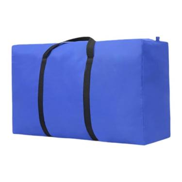 Imagem de SiaBiced Bolsa de Mudança, Bolsa de Bagagem, Bolsa de Armazenamento Multifuncional, Caixa de Armazenamento, Embalagem para Roupas, Viagem, Roupa de Cama Ao Ar, Azul