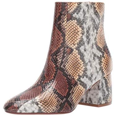 Imagem de Chinese Laundry Bota feminina Davinna Ankle Boot, Cobra amarela/marrom, 8.5
