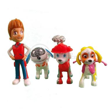 Imagem de Kit 5 Bonecos Brinquedos Patrulha Canina Com 4 Skate 2