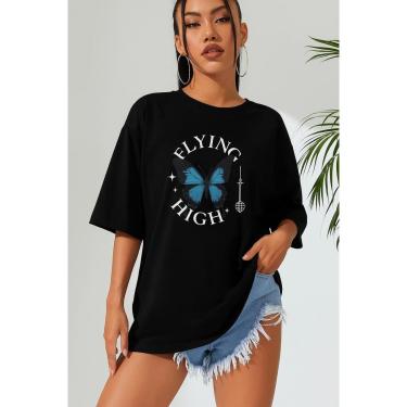 Imagem de Camiseta Feminina Borboleta Flying Lançamento Moderno Methodic-Feminino