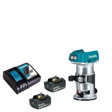 Imagem de Tupia Makita 2 Baterias 18v 3ah Drt50z Carregador Rápido