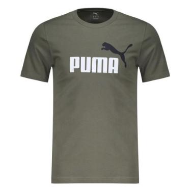 Imagem de Camiseta Puma ESS 2 Color Logo No.1 Masculina, Verde, G