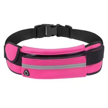 Imagem de Pochete Bolsa Treino Impermeável Cor:rosa