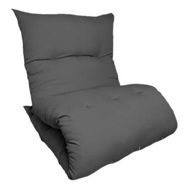Imagem de Almofada Futon Espreguiçadeira Colchonete Solteiro 60X170cm(Chumbo)
