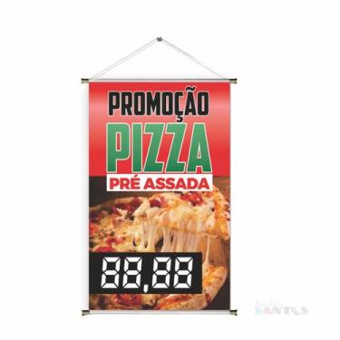 Imagem de Banner pronto Pizza  BA 287 medida 45x70 cm arte pronta