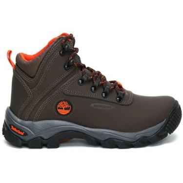 Imagem de Bota TRYLHA impermeável masculina Hiking Adventure, waterproof, Marrom