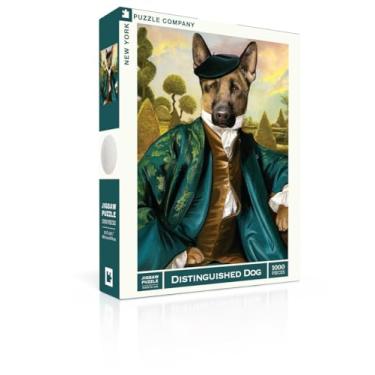 Imagem de New York Puzzle Company - Bill Mayer Distinguished Dog - Quebra-cabeça de 1000 peças para noites de jogos em família por Bill Mayer