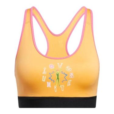 Imagem de Top Adidas Estampando Love Unites Believe This 2.0, Laranja, GG