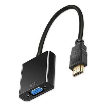 Imagem de Adaptador De Vídeo E Audio Hdmi Macho P/ Vga Femea Conversor - YooY.Ai