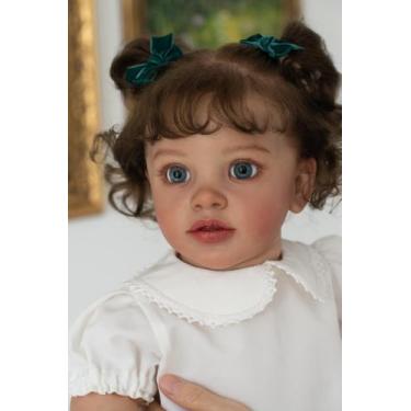 Imagem de Boneca Reborn iCradle Pippa 68 cm com cabelo enraizado à mão 1,6 kg