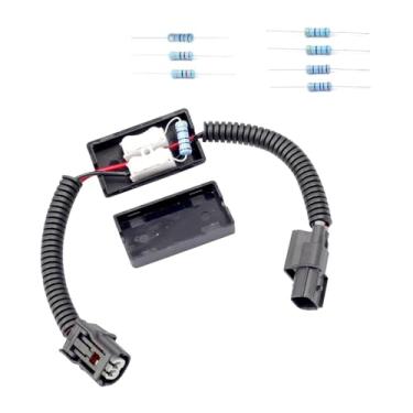 Imagem de Merdege 1 plugue de chicote de fios de módulo de controle de veículo, soquete de manga de fio de plástico VCM com resistor, substituição de chicotes de fiação de conexão VCM, adequado para a maioria