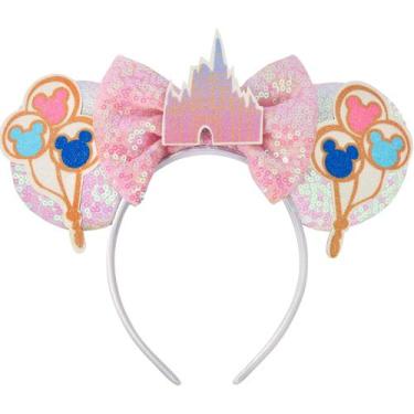 Imagem de Bandana UNSPAZ Castle Mouse Ears com glitter para mulheres e crianças