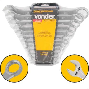 Imagem de Jogo De Chaves Combinadas Vonder 12 Peças 6-32mm Cromo Vanádio