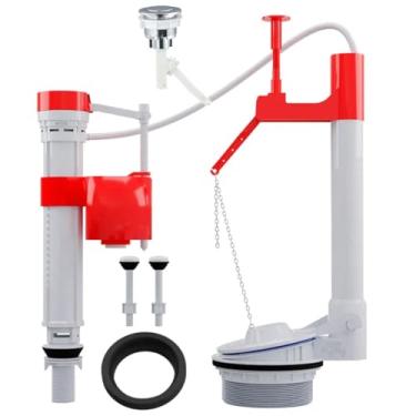 Imagem de Kit Reparo Completo Caixa Acoplada Acionamento Superior Botao Vaso Descarga Banheiro Sanitario Drenagem Lavabo